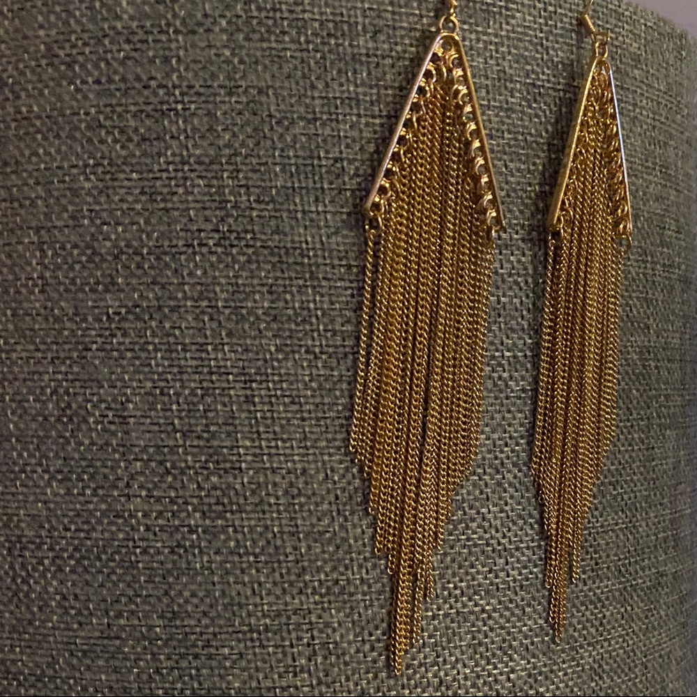 Gold Chandelier style earrings by Guess - Picture 5 of 5